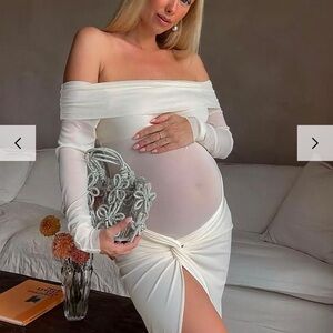 Elegant White Off-Shoulder Dress